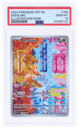 2024 Pokemon SV Temporal Forces Deerling Illustration Rare #165 PSA 10 - Image 1