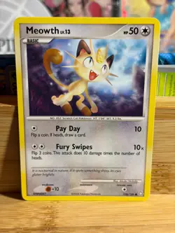MEOWTH 106/146 Legends Awakened Unlimited Vintage Pokemon TCG Lightly Played - Image 1