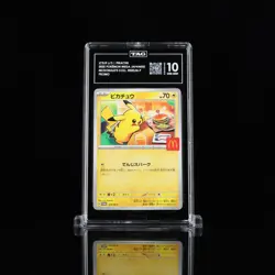 2025 Pokemon Mega Japanese McDonald's Collection Promo Pikachu TAG 10 (988) - Image 1