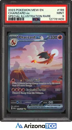 Pokemon 2023 Charizard ex 199/165 Special Illustration Rare 151 PSA 9 - Image 1