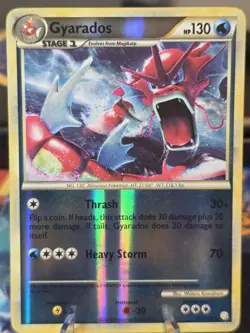Gyarados 123/123 Reverse Holo Pokemon Heart Gold & Soul Silver Pokemon TCG - Image 1