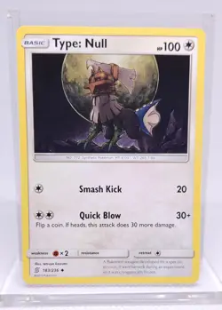 Pokemon Type: Null 183/236 Uncommon SM Unified Minds Non Holo - Image 1