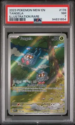 2023 POKEMON MEW EN-151 ILLUSTRATION RARE #178 TANGELA PSA 7 - Image 1