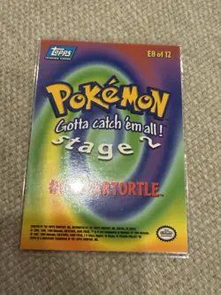 1999 Topps Pokemon Stage 2 Wartortle #08 #E8 - Image 2