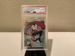 Jessie & James 2019 Pokemon Sun & Moon Hidden Fates Full Art 68/68 PSA 10 - Image 1