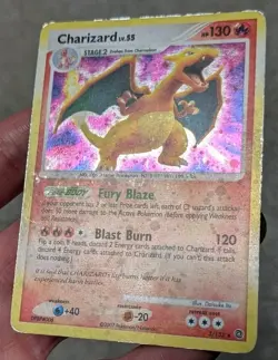 Pokemon TCG - Charizard 3/132 Secret Wonders Holo Rare 2007 - *SWIRL* 🍥 - MP - Image 4