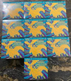Pokemon Mega Evolution Ascended Heroes ETB New Sealed X10 Case Quantity - Image 1