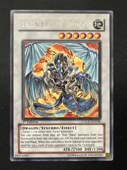 Iron Chain Dragon CSOC-EN040 Rare 1st Edition Lightly Played Euro Print YuGiOh! - Image 1