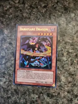 Yugioh x1 Darkflare Dragon SDDC-EN002 Ultra Rare Near Mint 1st Edition y27 - Image 1