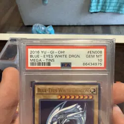 2016 Yu-Gi-Oh CT13-EN008 Mega-Tins Blue-Eyes White Dragon PSA 10 pop 48 - Image 2