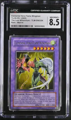 Elemental Hero Flame Wingman TLM-EN035K Mail-in Yu-gi-oh! CGC 8.5 Nm/mint+ *005 - Image 1
