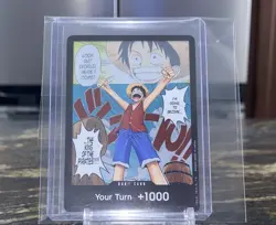2022 One Piece Romance Dawn DON!! Card Monkey D. Luffy Alt Art #OP01 A - Image 1