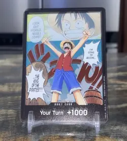 2022 One Piece Romance Dawn DON!! Card Monkey D. Luffy Alt Art #OP01 A - Image 2