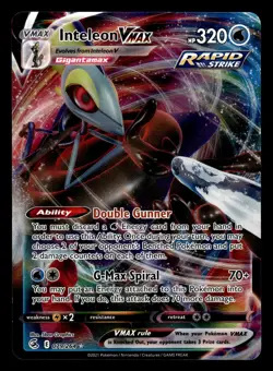 Inteleon VMAX 079/264 Ultra Rare Fusion Strike Pokemon Card - Image 1