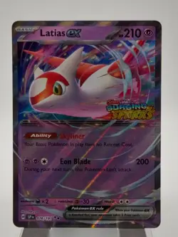 Pokemon TCG Latias EX Double Rare Holo Card 076/191 Surging Sparks Stamped NM - Image 2