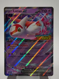 Pokemon TCG Latias EX Double Rare Holo Card 076/191 Surging Sparks Stamped NM - Image 3