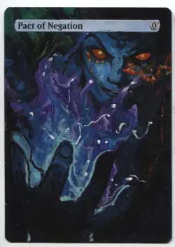 Pact of Negation Altered Art Mtg Hand Painted Card Commander - Image 1