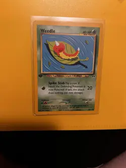 Pokemon Neo Discovery4 Card Lot 2 First Editions Weedle,omanyte,wooper,pupitar - Image 4