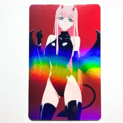 DARLING in the FRANXX Zero Two Sexy Doujin Waifu Girl Anime Art Goddess Card - Image 1