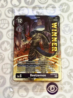 (WINNER) Beelzemon - EX2-044 - SR Foil (NM) - Digimon Card Game TCG - Image 1