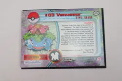 Venusaur Topps Chrome Series #1 Pokemon Card #03 TV Animation - LP - Image 2
