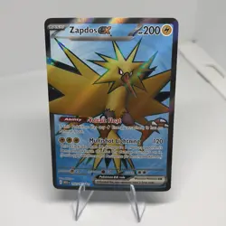 Pokemon TCG Zapdos EX 192/165 Scarlet & Violet Holo Card Near Mint Condition - Image 2