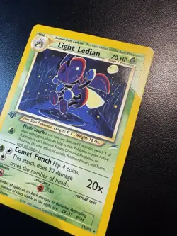 Pokemon Light Ledian 24/105 Neo Destiny 1st edition rare card DMG - Image 5