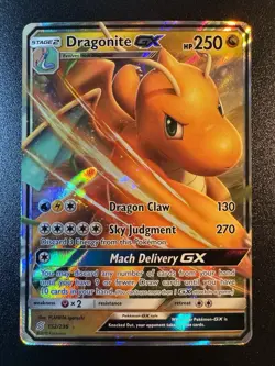 Dragonite GX - 152/236 - SM Unified Minds Ultra Rare Pokemon Card - NM - Image 1