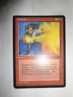 MTG MAGIC THE GATHERING CARD DCI FIREBALL PROMO RED 1996 JOCK VINTAGE EDH TYPE 1 - Image 1