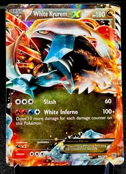 White Kyurem EX 96/135 MP Ultra Rare Black & White Plasma Storm Pokemon Card! - Image 1