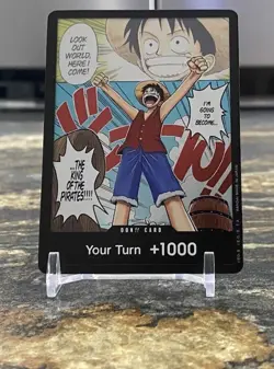 2022 One Piece Romance Dawn DON!! Card Monkey D. Luffy Alt Art #OP01 - Image 1