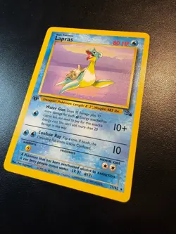 Pokemon TCG Lapras Fossil 1st Edition Non Holo Card 25/62 LP - Image 5