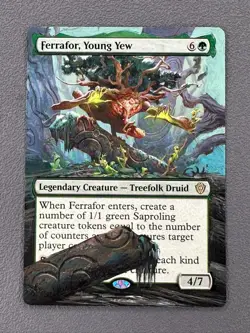 Ferrafor, Young Yew MTG Lorwyn Eclipsed Commander Hand Painted Full Altered Art - Image 1