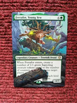 Ferrafor, Young Yew MTG Lorwyn Eclipsed Commander Hand Painted Full Altered Art - Image 2