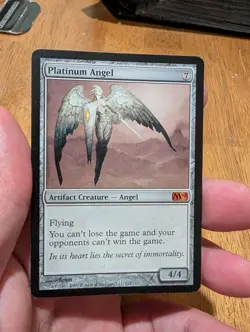 Magic: The Gathering Platinum Angel Mythic Core Set 2010 Artifact Colorless Reg… - Image 1