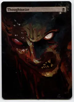 Thoughtseize CEDH Altered Art Mtg Hand Painted Card Commander - Image 1