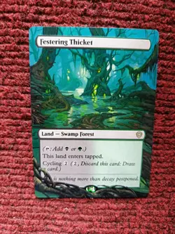Festering Thicket MTG Lorwyn Eclipsed Commander Hand Painted Full Altered Art v - Image 2