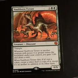 Magic: The Gathering Vaultborn Tyrant Thunder Junction Dinosaur Mythic Regular … - Image 1