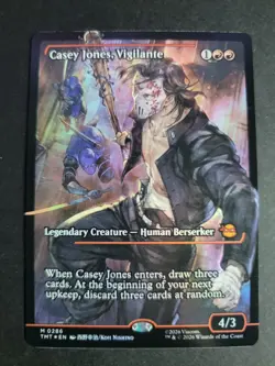 Casey Jones, Vigilante (Showcase Foil) Mythic MTG Ninja Turtles - Image 1