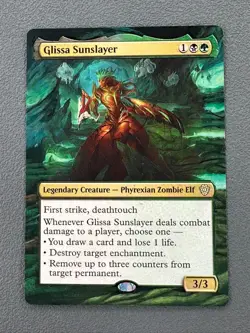 Glissa Sunslayer MTG Lorwyn Eclipsed Commander Hand Painted Extended Altered Art - Image 1