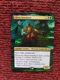 Glissa Sunslayer MTG Lorwyn Eclipsed Commander Hand Painted Extended Altered Art - Image 2