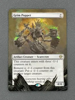 Grim Poppet MTG Lorwyn Eclipsed Commander Hand Painted Extended Full Altered Art - Image 1