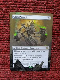 Grim Poppet MTG Lorwyn Eclipsed Commander Hand Painted Extended Full Altered Art - Image 2