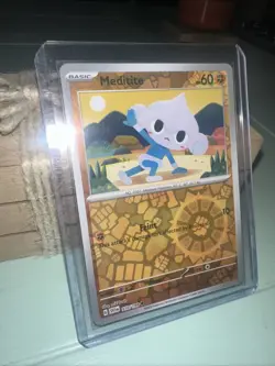 Meditite SV01: Scarlet & Violet Base Set Pokemon 110/198 Reverse Holo NM+ - Image 2