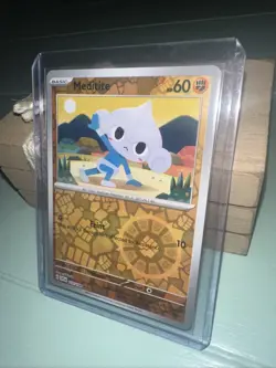 Meditite SV01: Scarlet & Violet Base Set Pokemon 110/198 Reverse Holo NM+ - Image 3