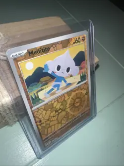 Meditite SV01: Scarlet & Violet Base Set Pokemon 110/198 Reverse Holo NM+ - Image 5
