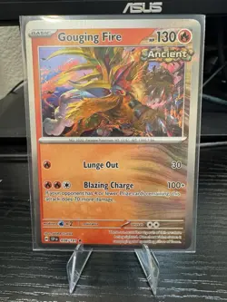 Gouging Fire Holo Rare 038/162 Sv05: Temporal Forces Holo Pokemon Card - NM - Image 1