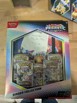 Pokemon TCG Prismatic Evolutions Binder Collection Box New and Sealed - Image 1