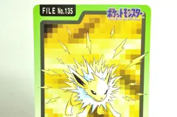 Pocket Monsters Jolteon File No.135 Pokemon Carddass Bandai 1997 Japanese LP - Image 2
