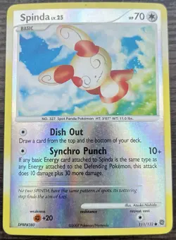 Spinda 111/132 Pokemon TCG Diamond & Pearl Secret Wonders Reverse Holo MINT NM - Image 1